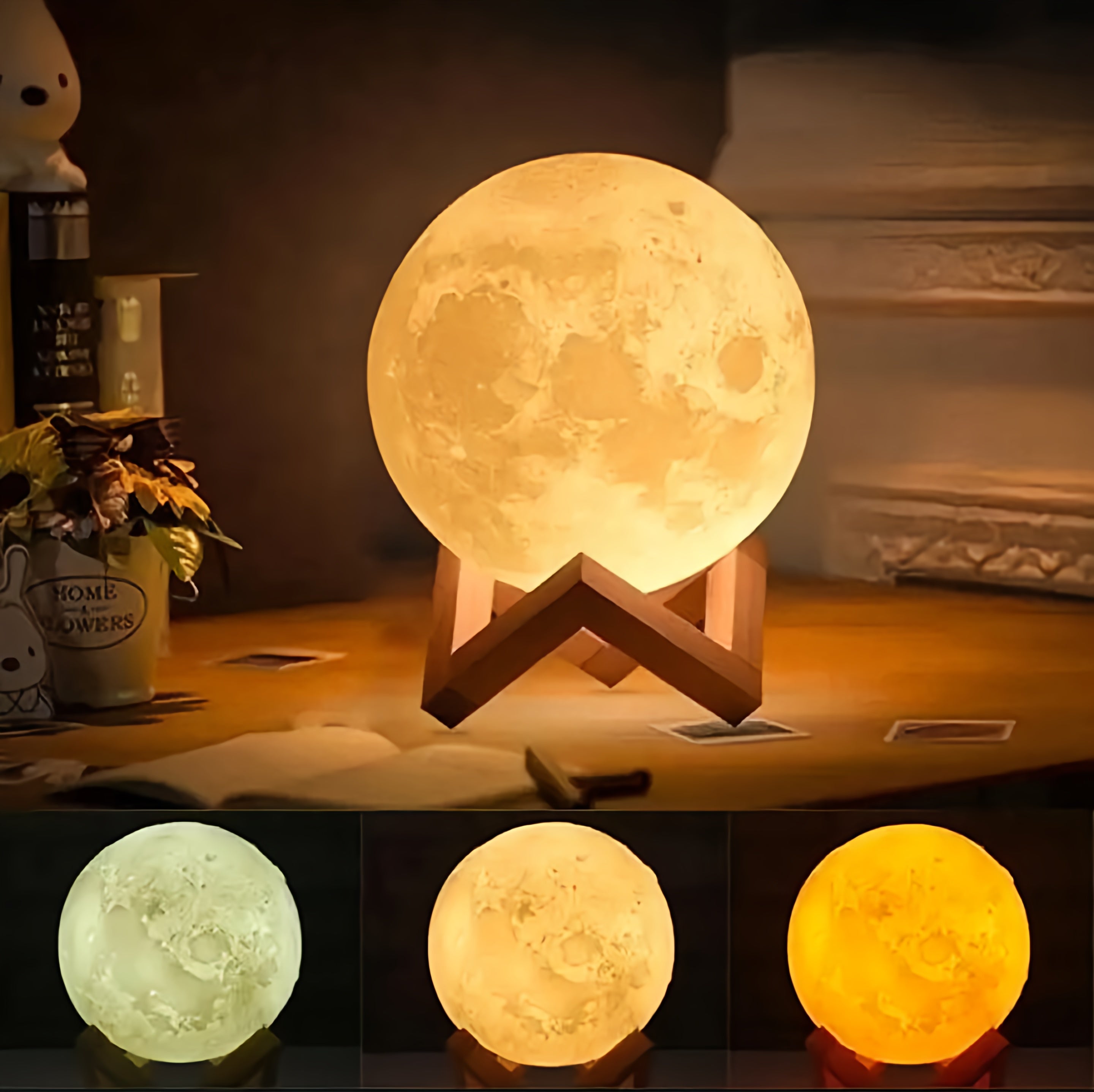Ball Shape USB Salt Lamp with Multicolored LED Bulb | Calix International