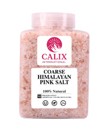 Pink Salt Coarse Large Plastic Jar - 5 lbs (2268g) | Calix International