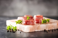 Himalayan Salt Block Cooking Plate – 12 x 8 x 1.5 Inch – For Grilling, Cooking, Serving & Cutting – Food Grade Rock Salt Slab – Unique Gift for Grillers, Smokers, Men, Women & Cooks